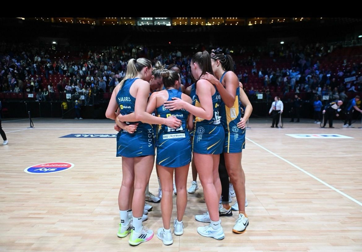 Netball team huddle